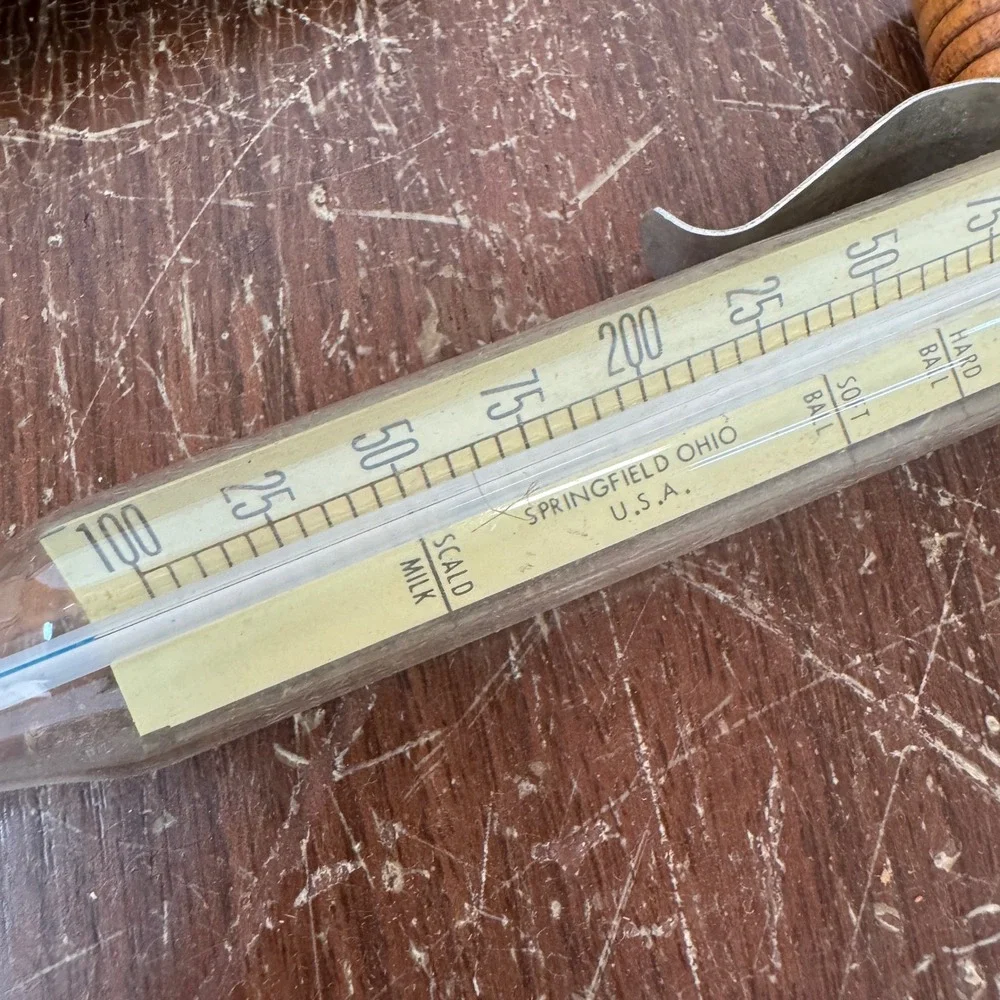 Vintage A.E. Staley‎ Vintage Combination Candy & Fat Frying Thermometer Box